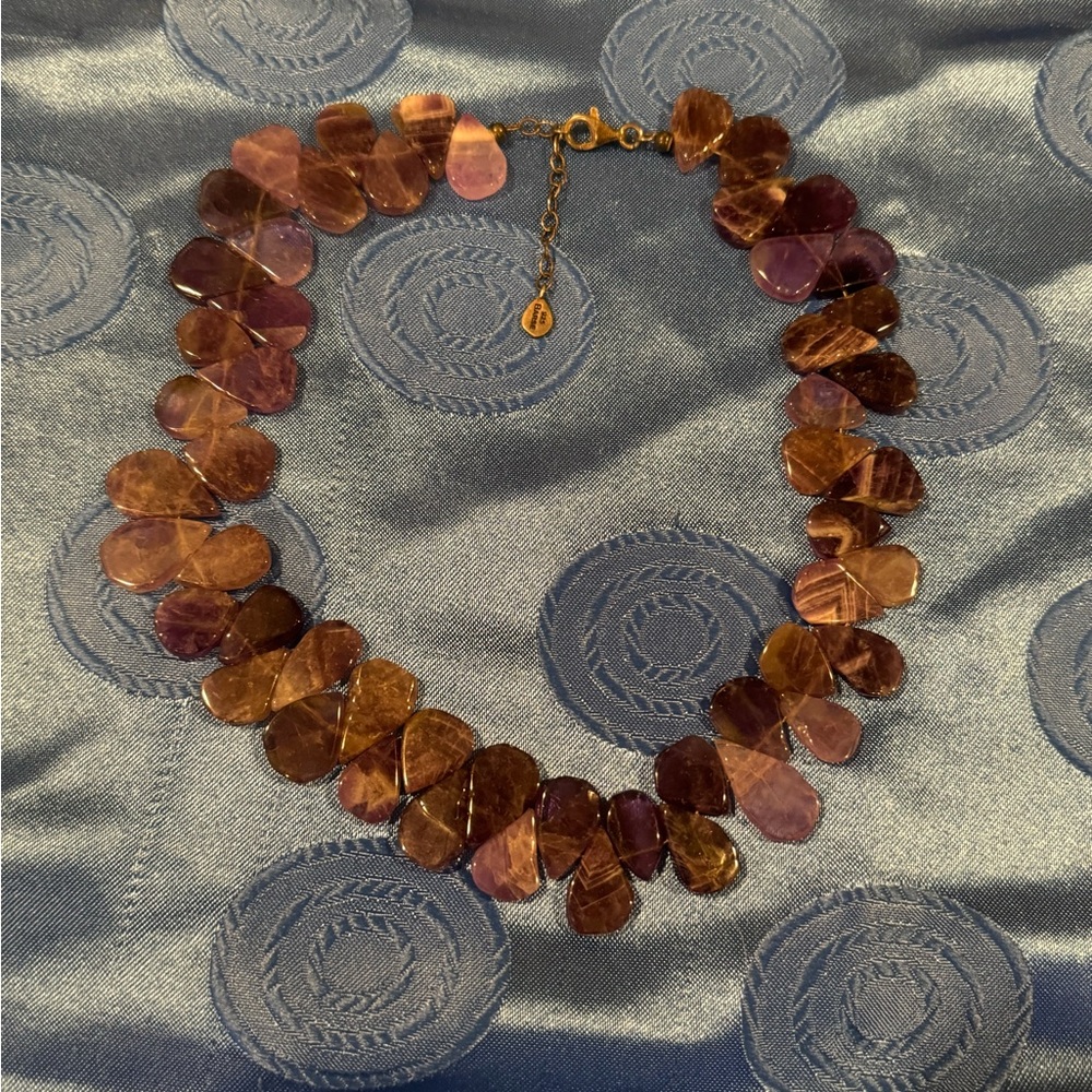 Barse Silver Amethyst Necklace
